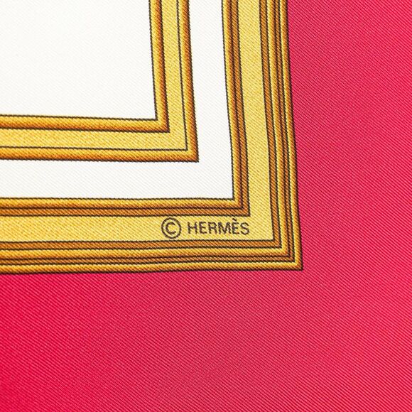 Pre Loved Hermes Les Tuileries Silk Scarf - Picture 4 of 4